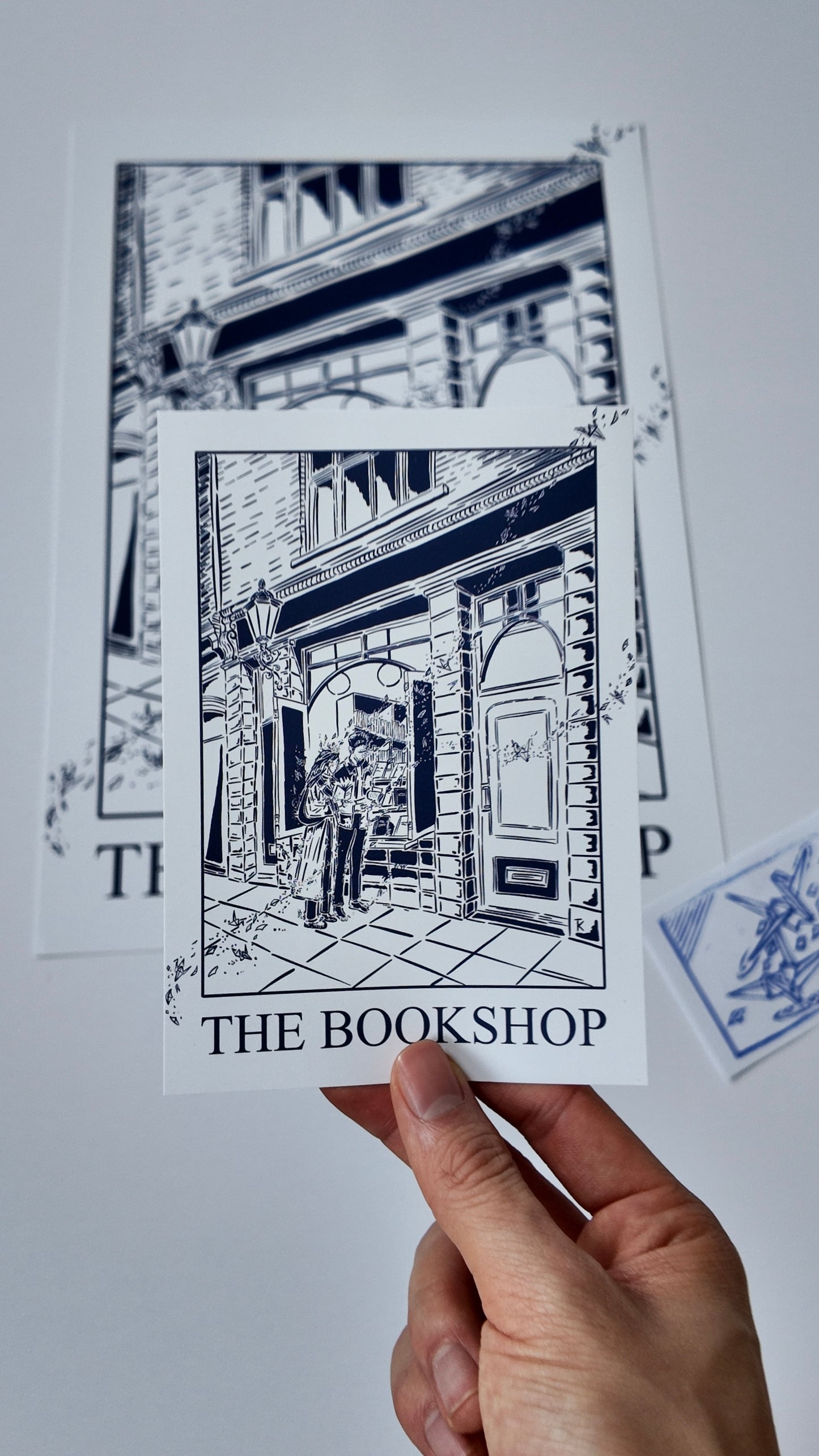THE BOOKSHOP LINE ART