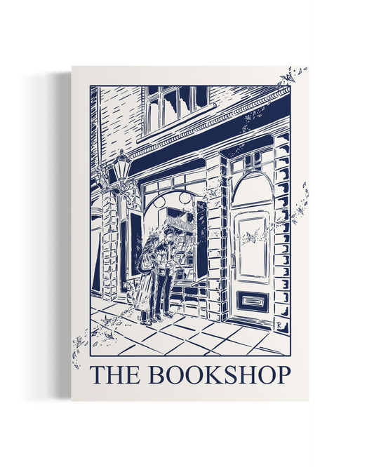 THE BOOKSHOP LINE ART